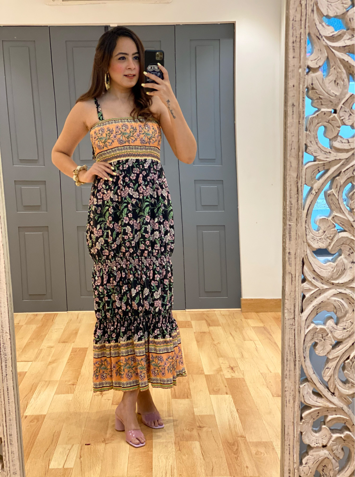 DRS_SUM_64 : TIPI PRINTED LONG DRESS : PP 1890