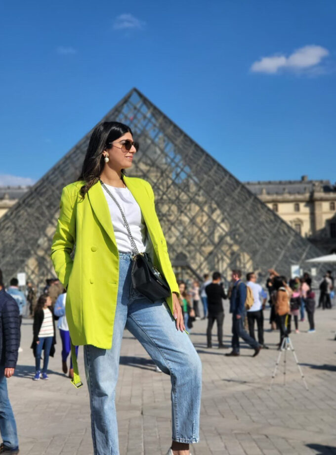 Blazer Neon Dress With Belt