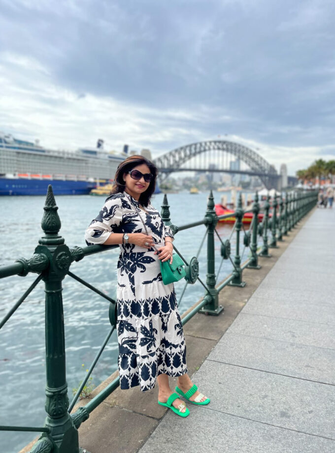 ruth printed dress with belt