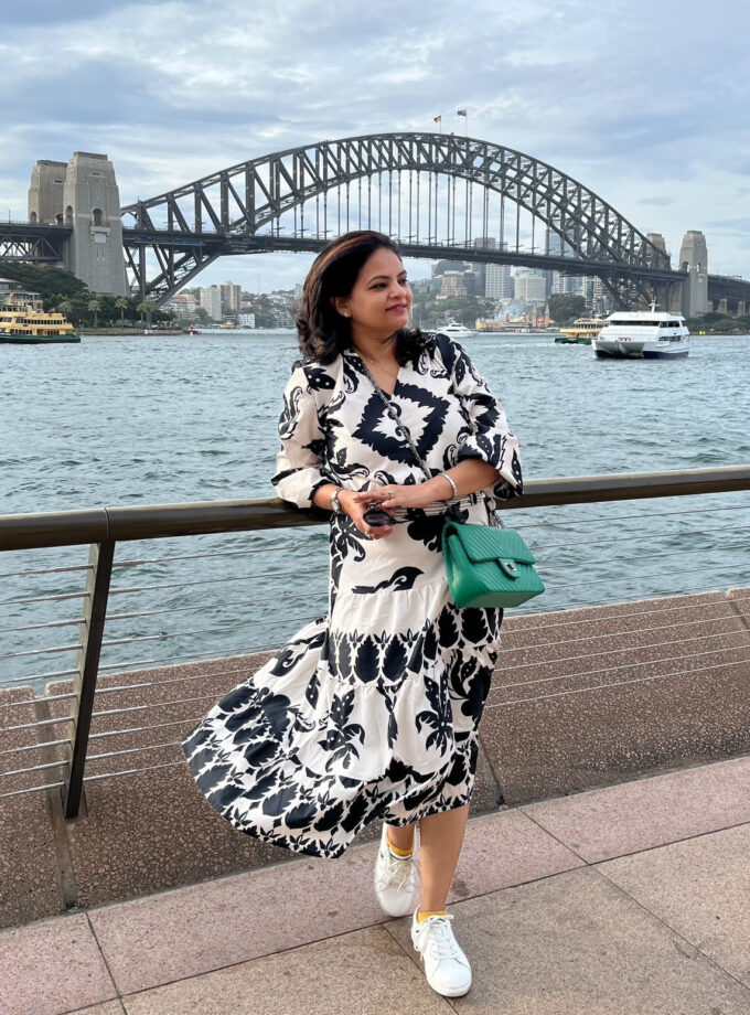 ruth printed dress with belt
