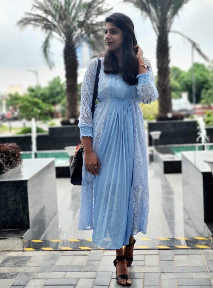 Lamia Pleated Long Dress