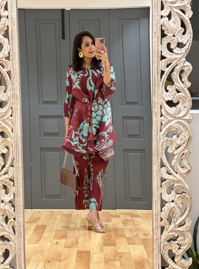 Brek pleated coord set