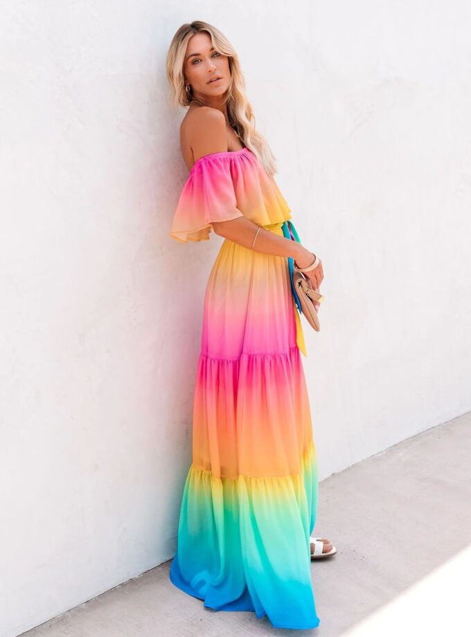 Blora Pleated Long Dress