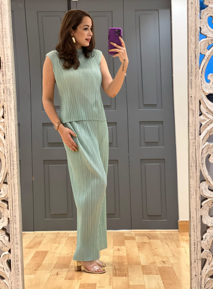 Moira three piece pleated coord set