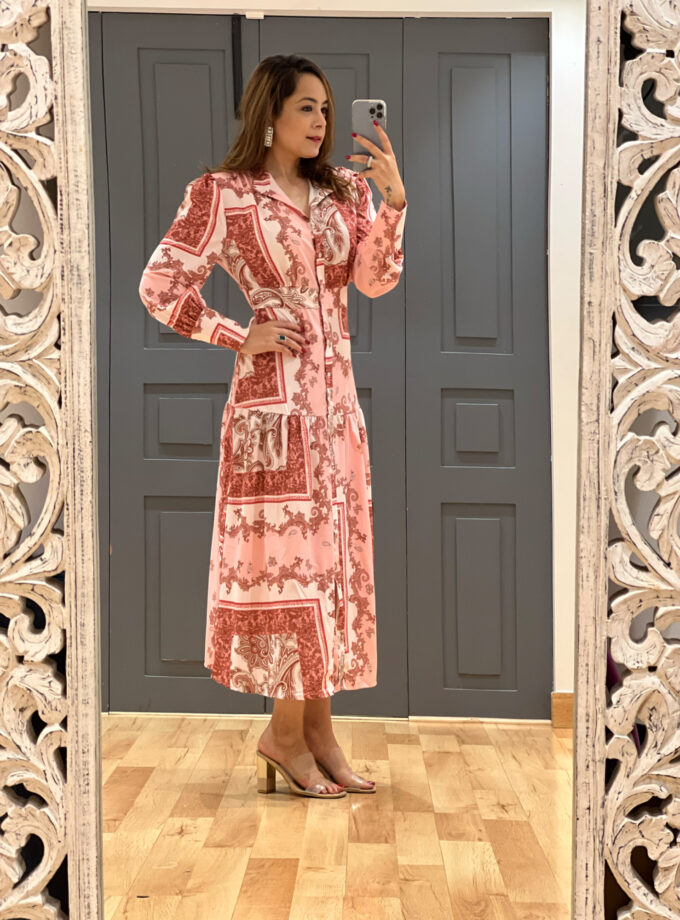 duma printed long dress