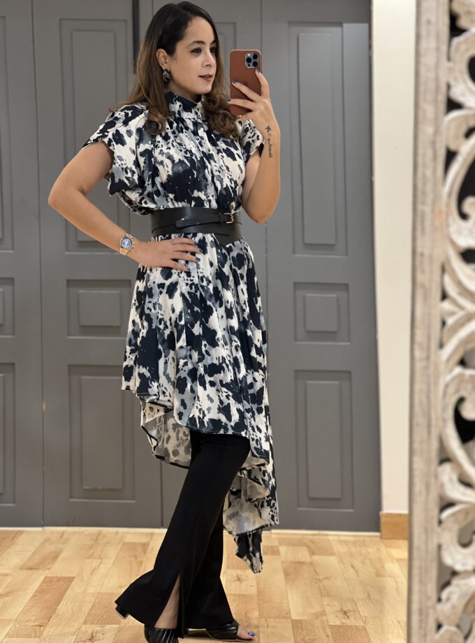 Nerry long top with belt