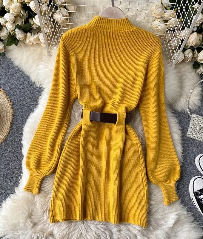Kelly Pullover - sweater Warm Dress without belt