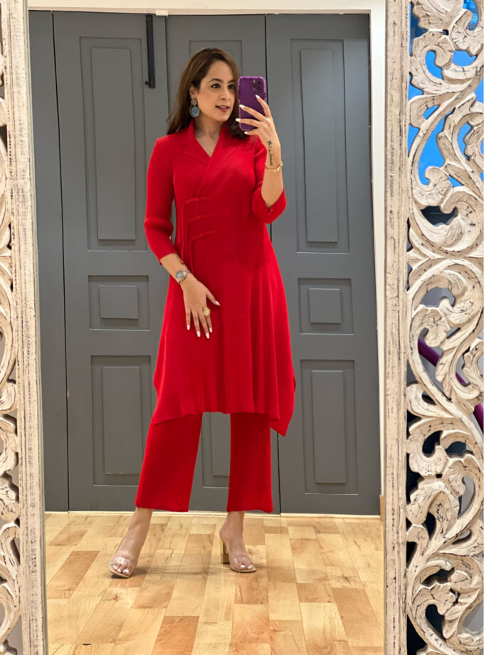 Abya pleated coord set