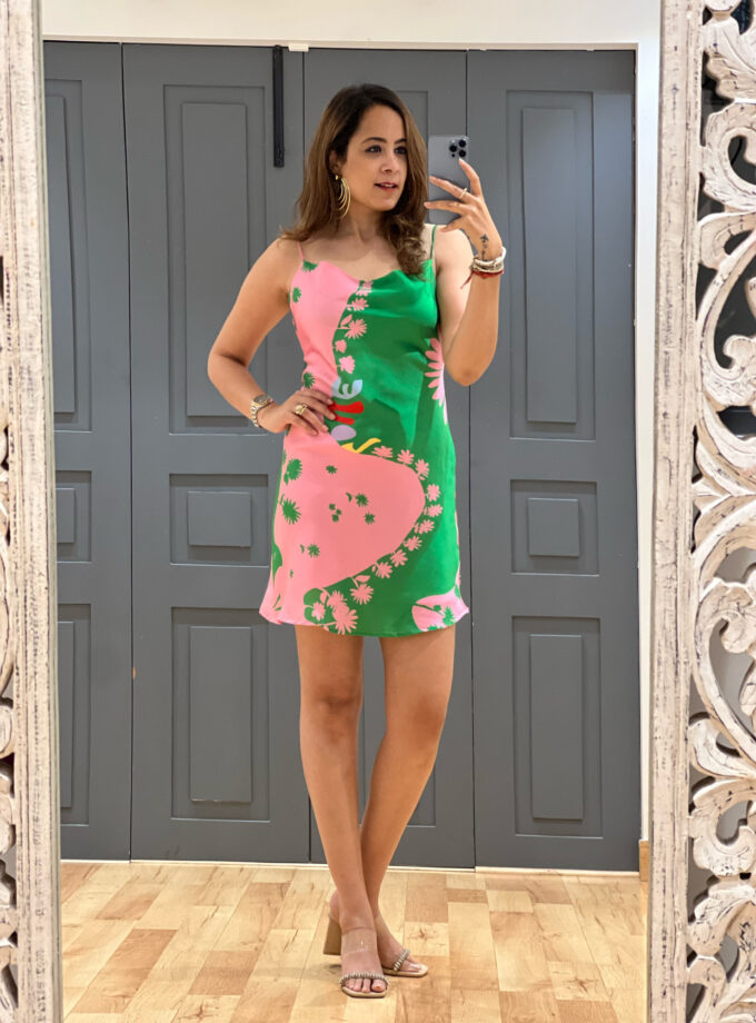 fleck printed Dress