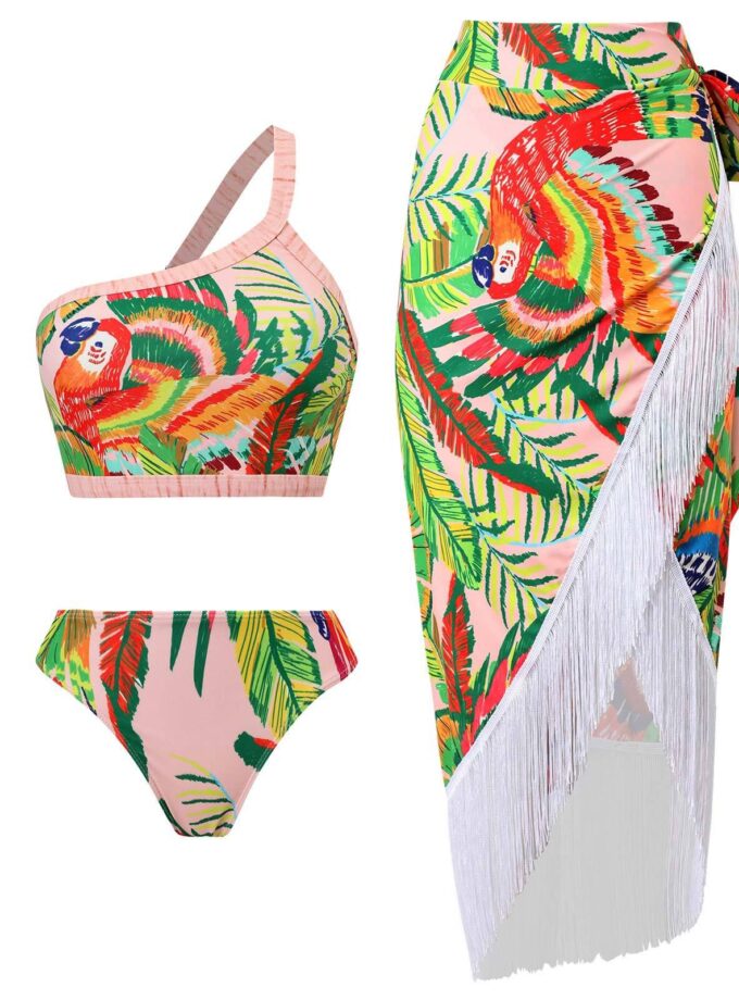 saka luxe swim suit with sarong