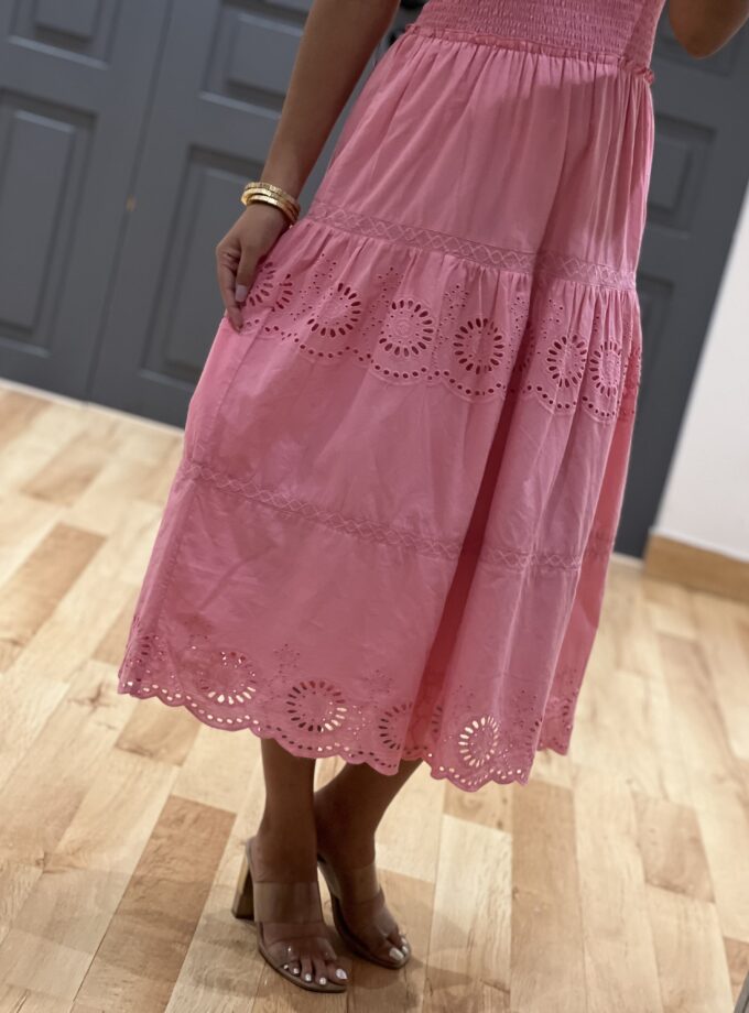 Perth schiffli long Dress