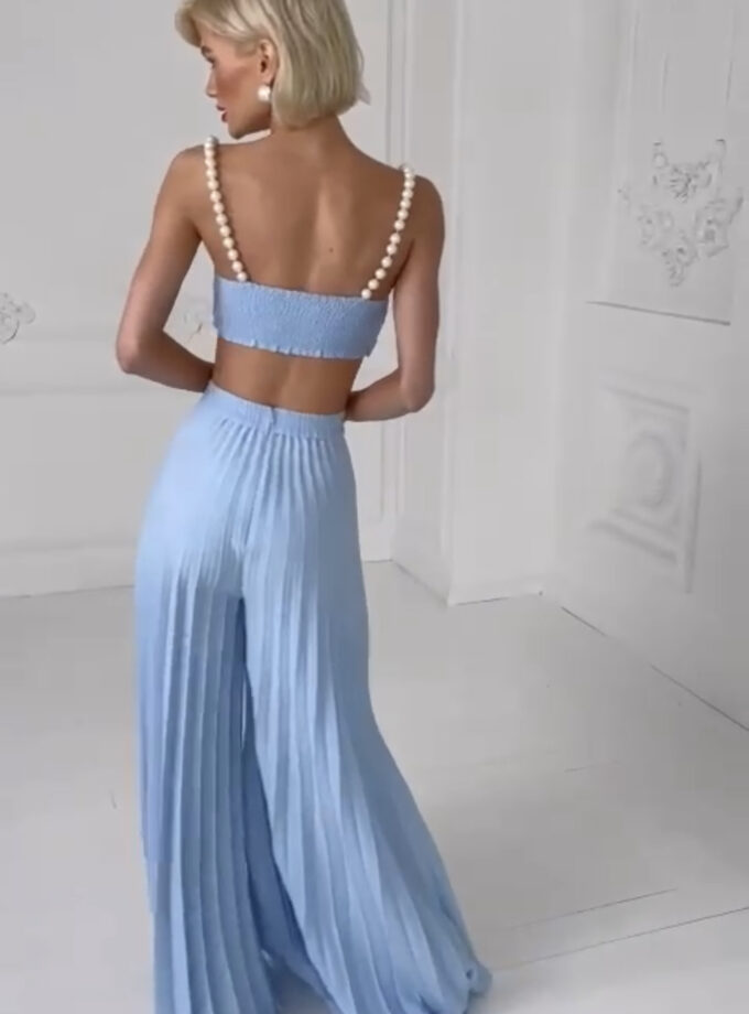 Tabama pearl & pleated coord set