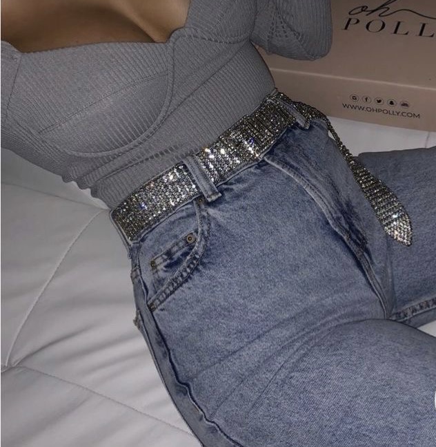 Rhinestones Belt