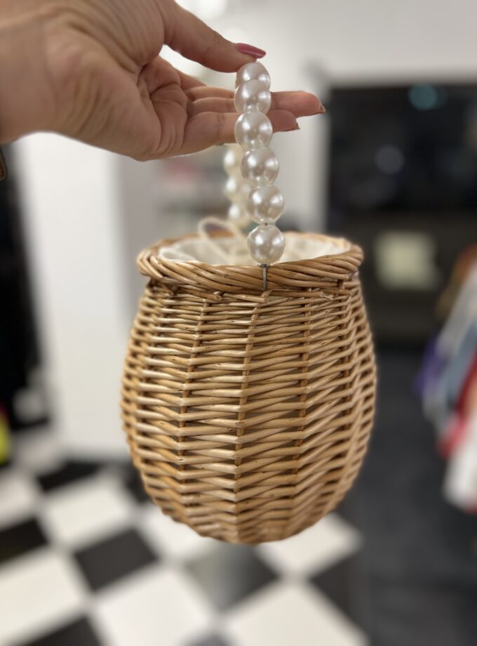 Somer rattan pearl cane Bag