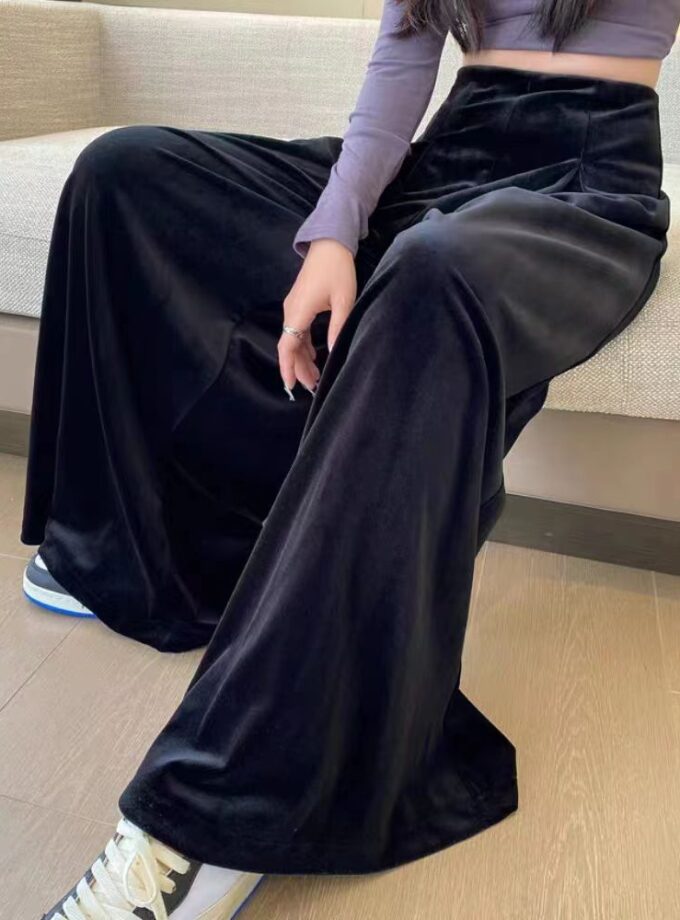 Velvet Flared Pants