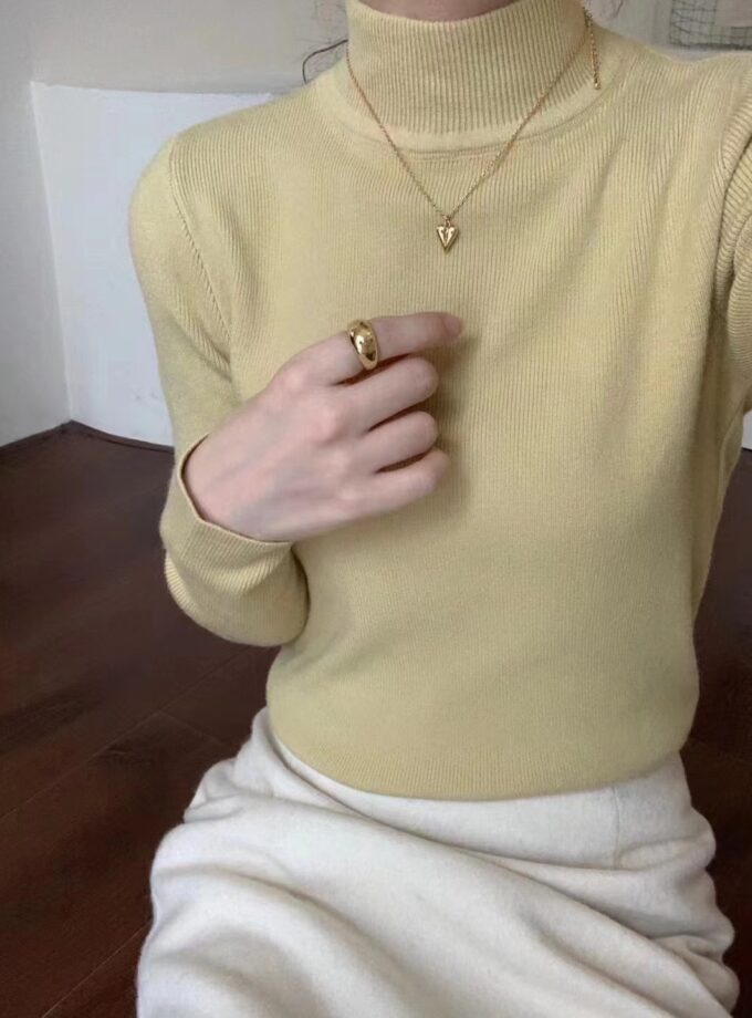 High neck Sweater - Pullover