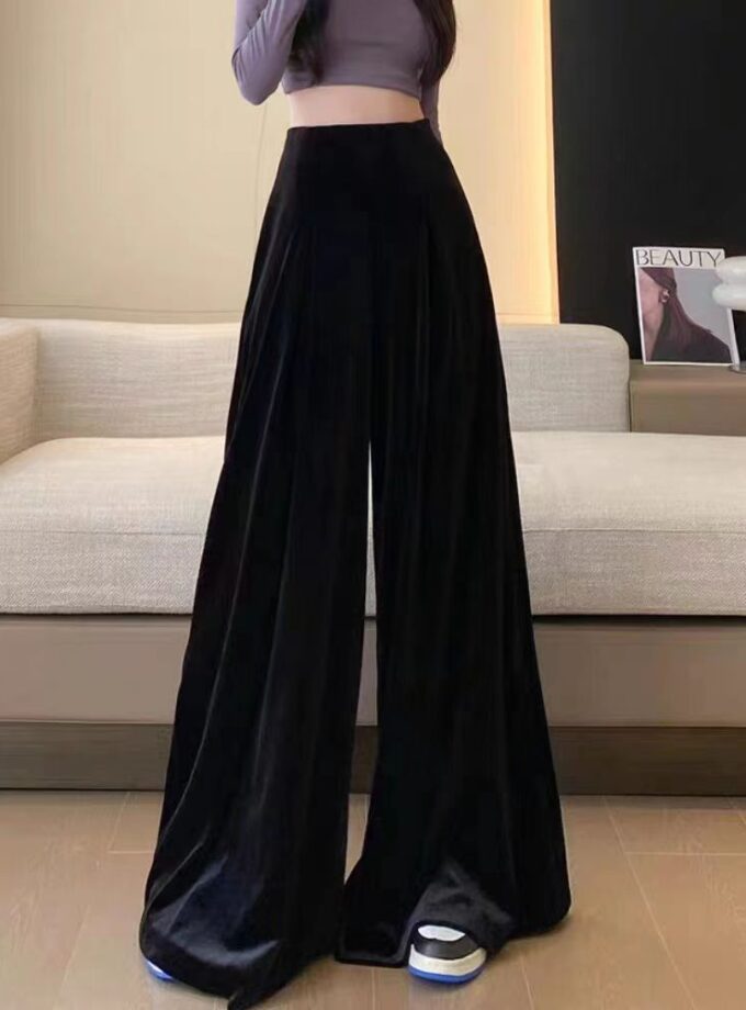 Velvet Flared Pants