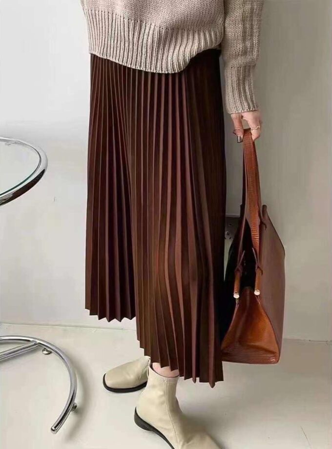 Kia Pleated Warm Skirt
