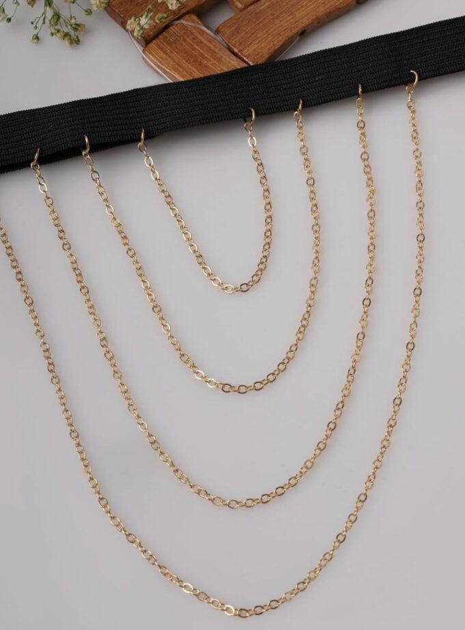 Thigh accessory : Layered leg chain