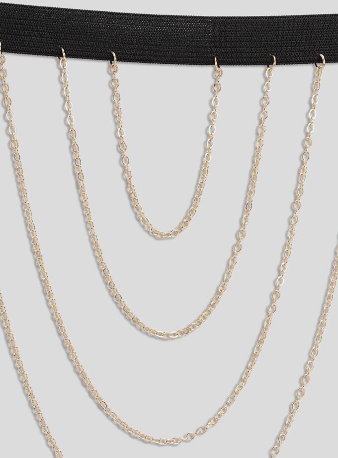 Thigh accessory : Layered leg chain