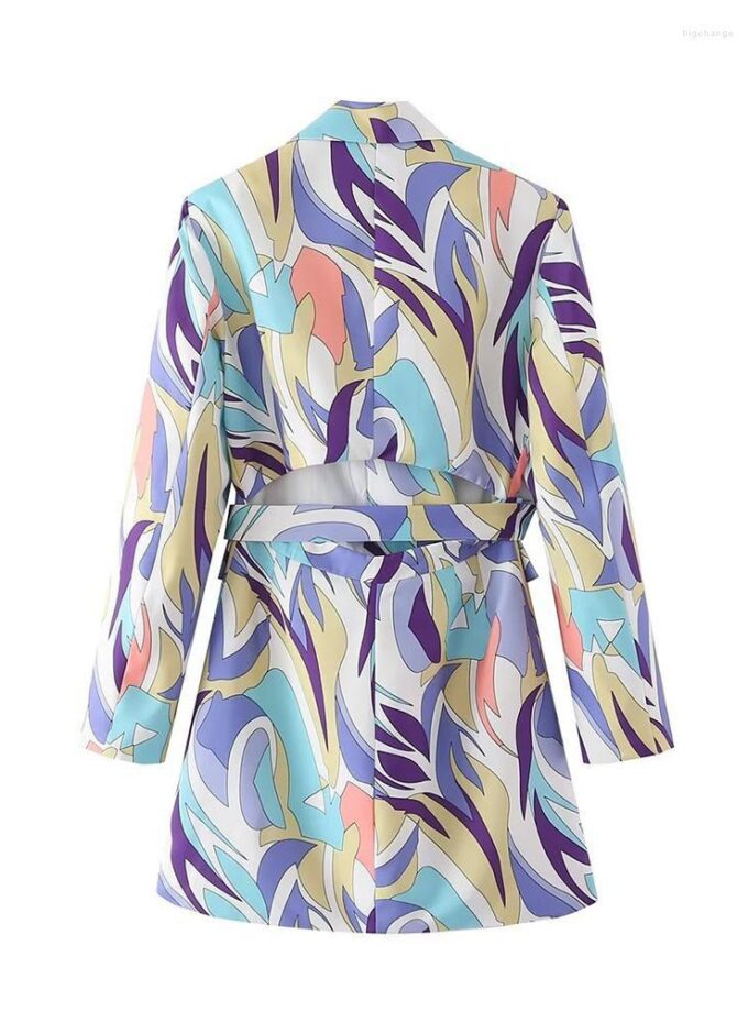 Hermosa Printed Blazer Dress