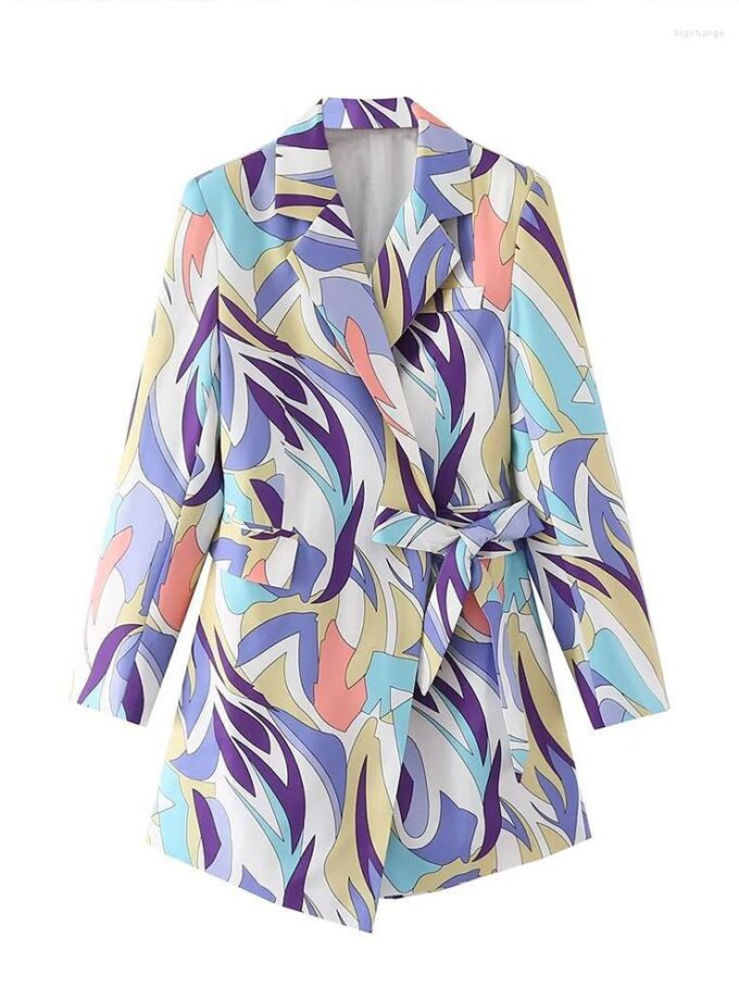 Hermosa Printed Blazer Dress