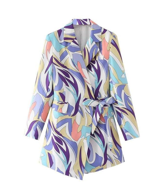 Hermosa Printed Blazer Dress