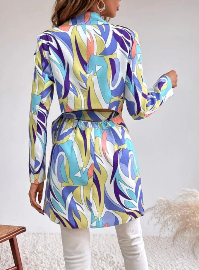Hermosa Printed Blazer Dress