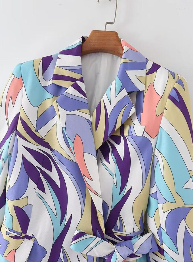 Hermosa Printed Blazer Dress