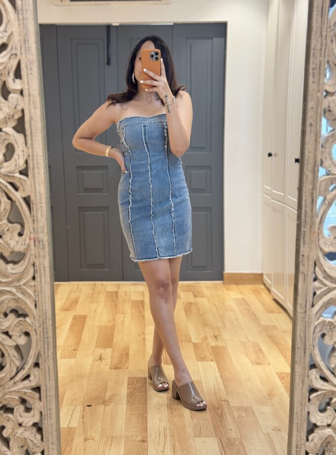 Denim Tube Dress