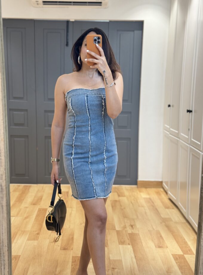 Denim Tube Dress