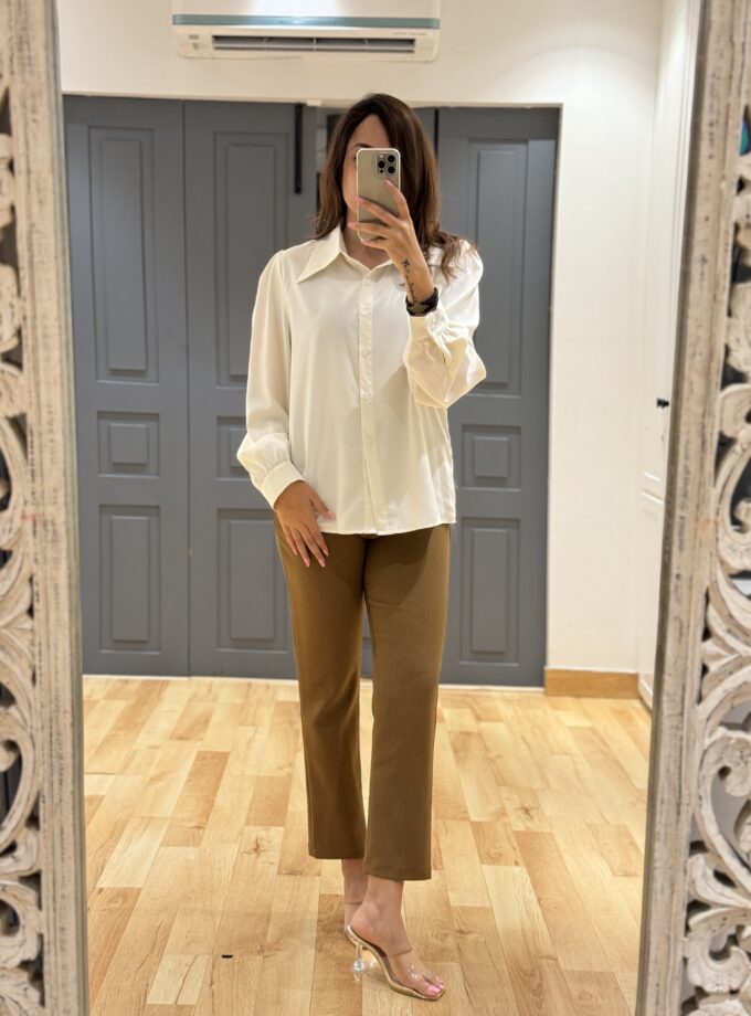 Petra Luxe Coord Set Waist Coat- Shirt And Pant Combo