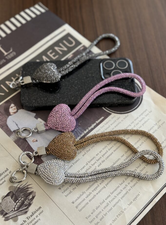 Embellished Phone Sling Wristlet Lanyard