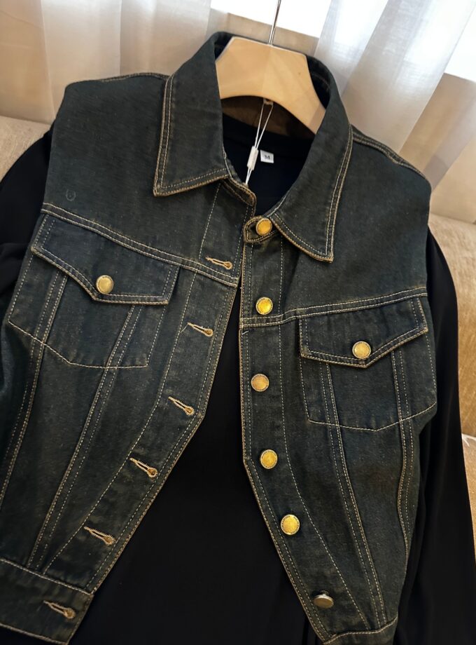 Angel Dress With Denim Jacket