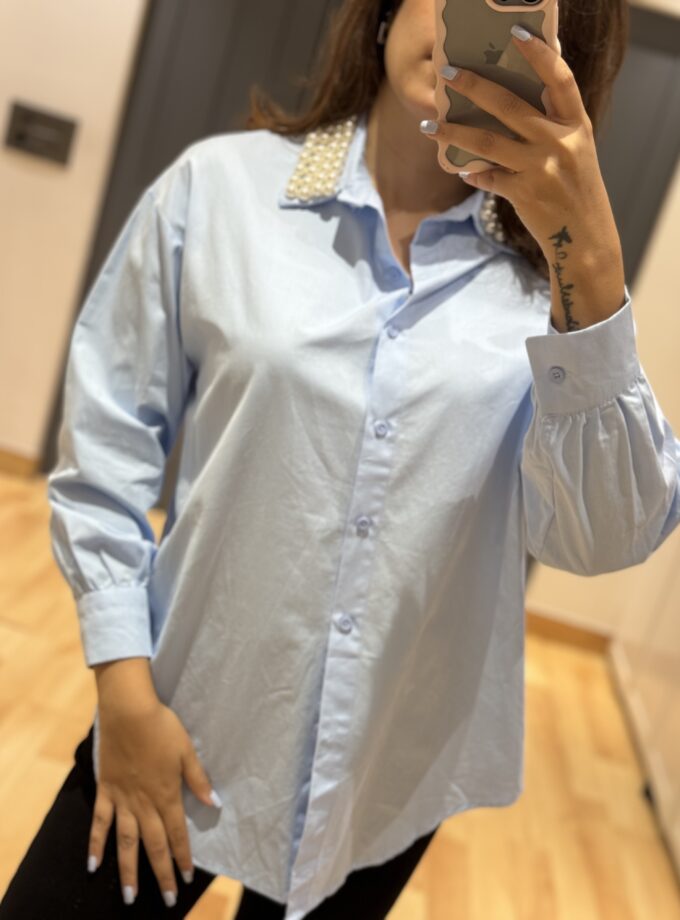 lony Pearl Embellished Shirt