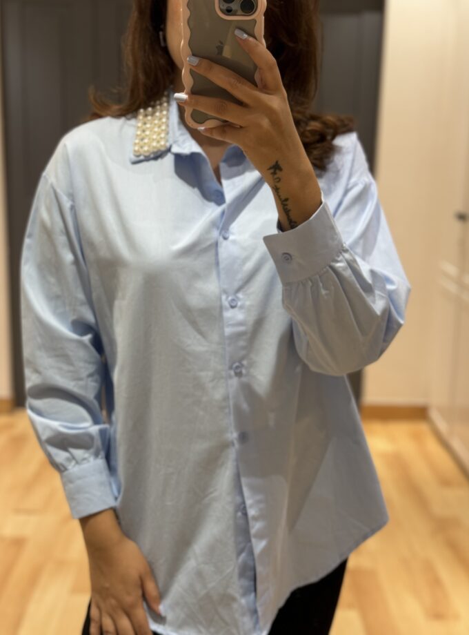 lony Pearl Embellished Shirt
