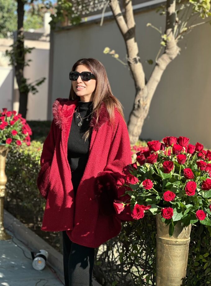Candy Faux fur cape - kimono