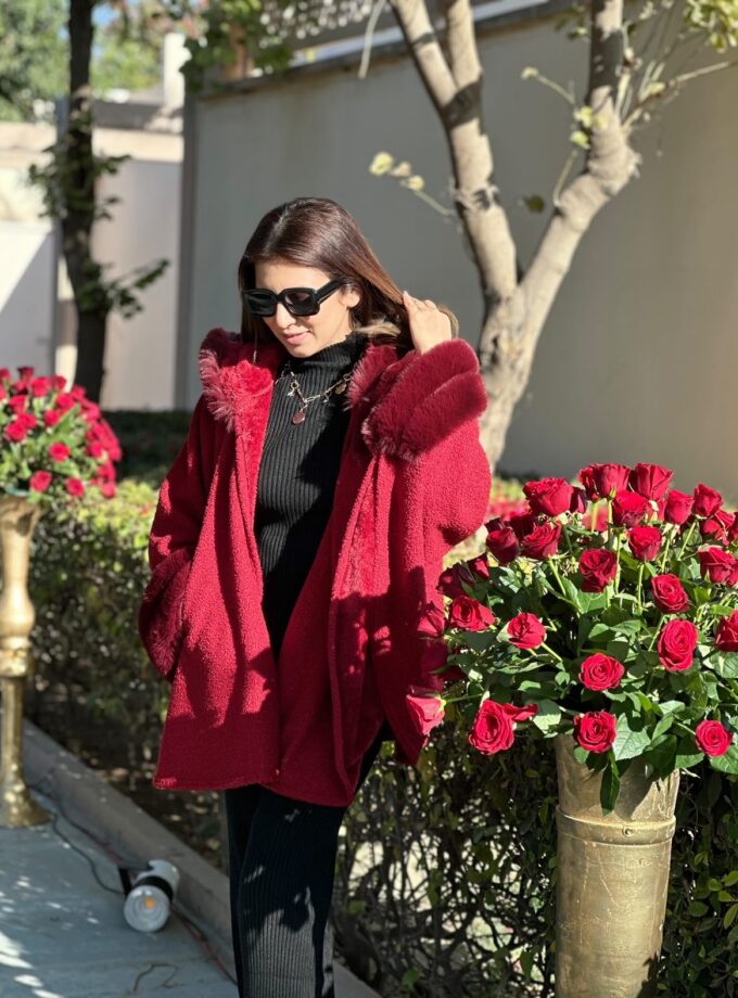 Candy Faux fur cape - kimono