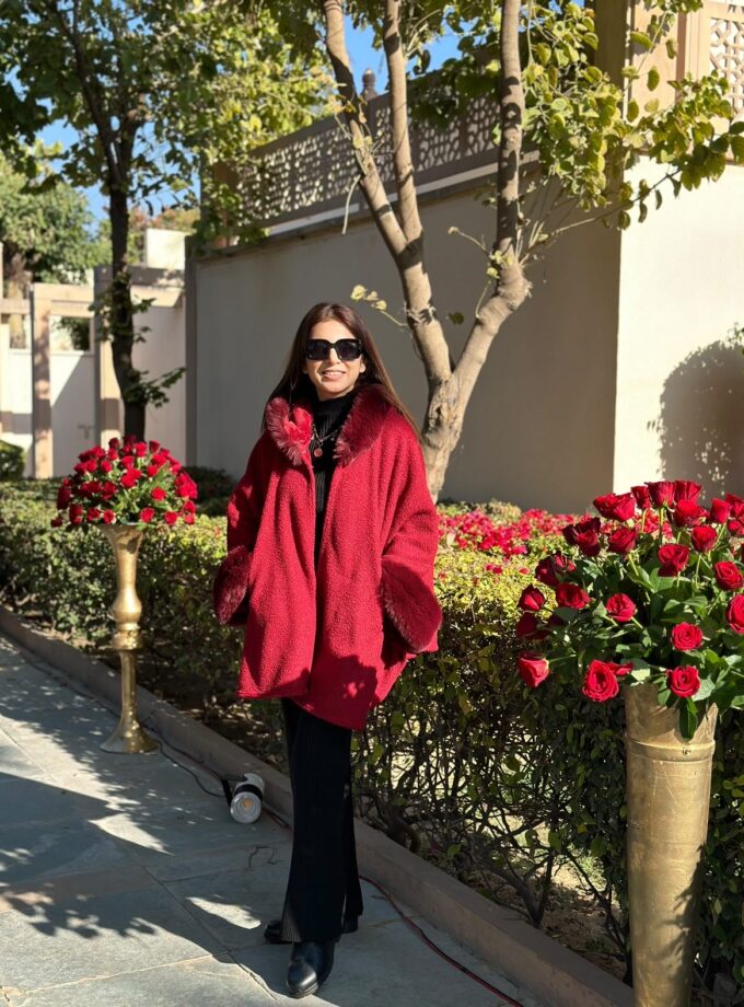 Candy Faux fur cape - kimono