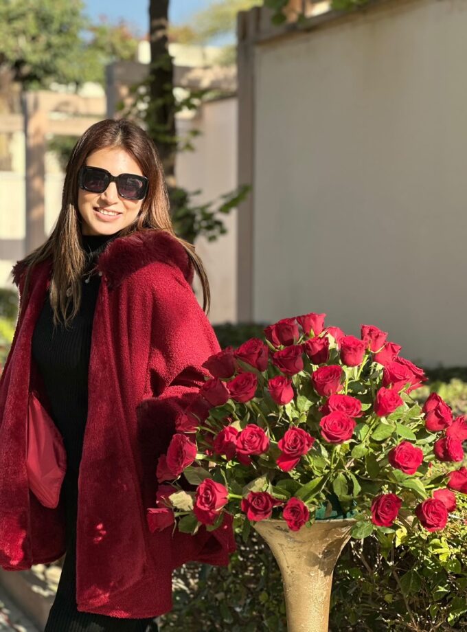 Candy Faux fur cape - kimono