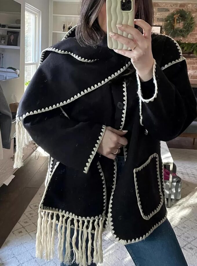Luxe Coat With muffler