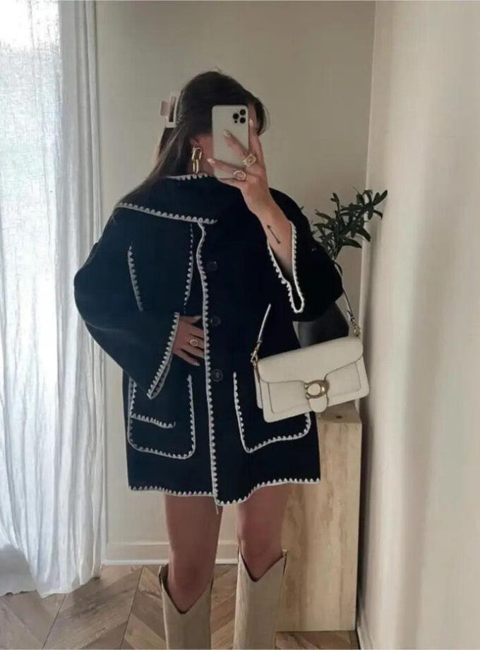 Luxe Coat With muffler