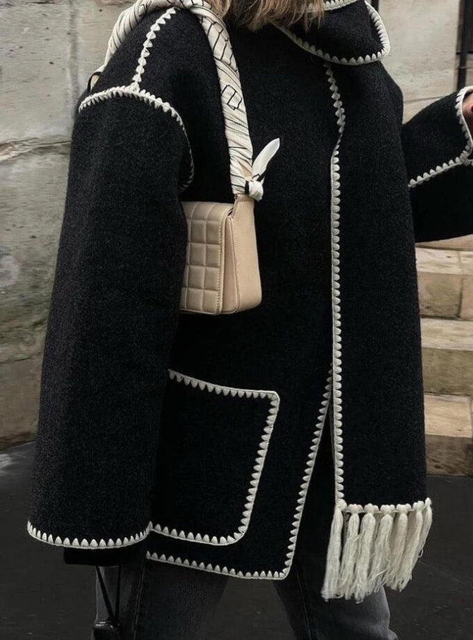 Luxe Coat With muffler