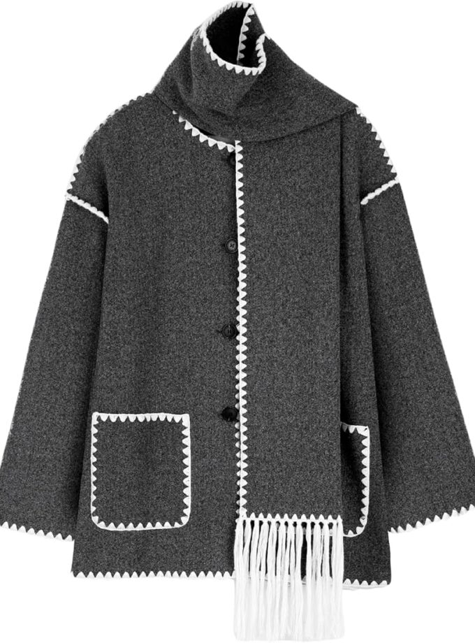 Luxe Coat With muffler