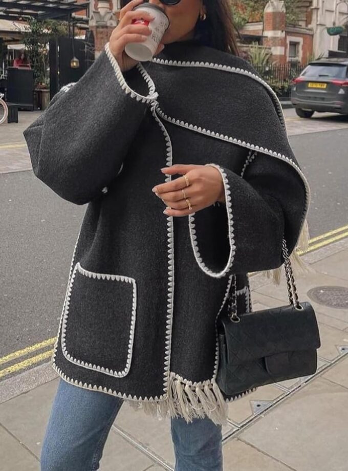 Luxe Coat With muffler