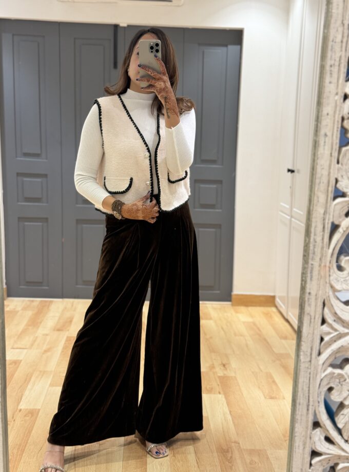 Velvet Flared Pants