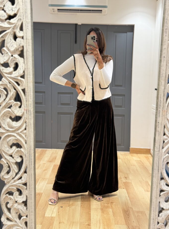 Velvet Flared Pants