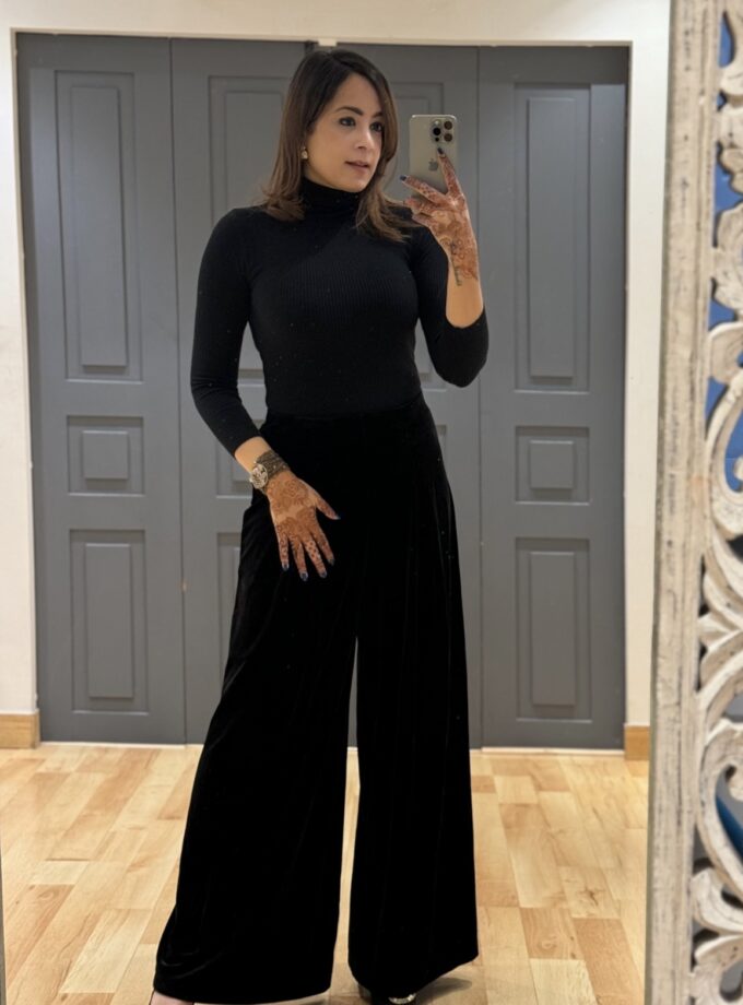 Velvet Flared Pants