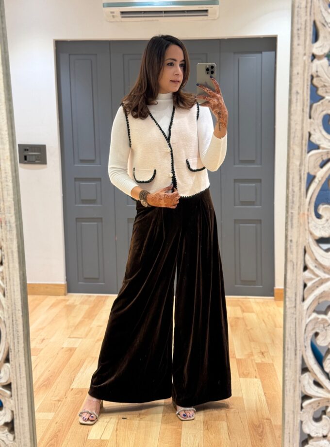 Velvet Flared Pants