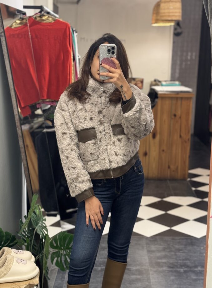 Sara Luxe Faux Fur Jacket